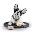 Lladro &quot;French Bulldog with Macarons&quot; Porcelain Figurine