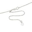 Italian .8mm 14kt White Gold Adjustable Slider Cable Chain Necklace