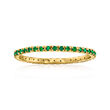 .33 ct. t.w. Emerald Eternity Band in 14kt Yellow Gold