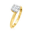 1.02 Carat Certified Diamond Solitaire Ring in 14kt Yellow Gold