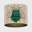 Joanna Buchanan Set of 2 Emerald Sparkle Bee Napkin Rings