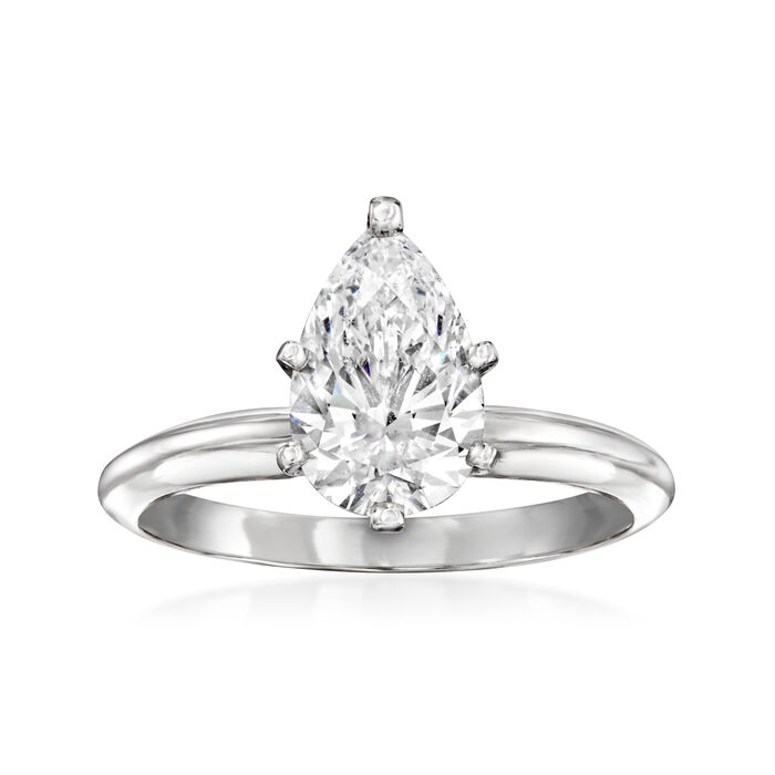 1.52 Carat Certified Diamond Engagement Ring in 14kt White Gold