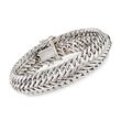 Sterling Silver Two-Row Curb-Link Bracelet