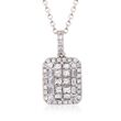 Gregg Ruth 1.15 ct. t.w. Diamond Pendant Necklace in 18kt White Gold