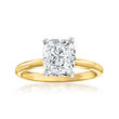 2.51 Carat Diamond Solitaire Ring in 14kt Yellow Gold