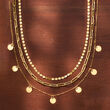 2.3mm 14kt Yellow Gold Mirror-Link Necklace
