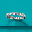 1.10 ct. t.w. Moissanite Eternity Band in Sterling Silver