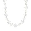 Zina Sterling Silver &quot;Tiki&quot; Multi-Flower Necklace