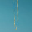 Italian .8mm 14kt Yellow Gold Adjustable Singapore-Chain Necklace