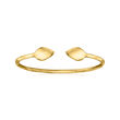 14kt Yellow Gold Open Leaf Ring
