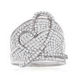 1.40 ct. t.w. Diamond Heart Ring in Sterling Silver