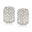5.00 ct. t.w. Pave Diamond Earrings in Sterling Silver