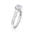 .56 ct. t.w. Diamond Engagement Ring Setting in 14kt White Gold
