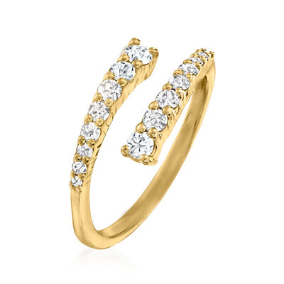.51 ct. t.w. Diamond Bypass Ring in 14kt Yellow Gold