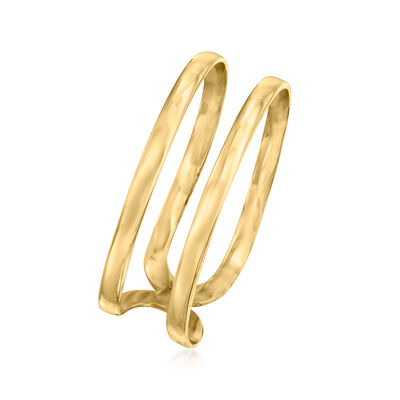 18kt Yellow Gold Two-Row Ring