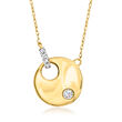 .10 ct. t.w. Diamond Circle Necklace in 14kt Yellow Gold