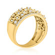 .75 ct. t.w. Diamond Geometric Ring in 14kt Yellow Gold
