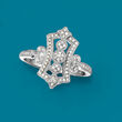 .20 ct. t.w. Diamond Openwork Ring in Sterling Silver