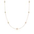 Roberto Coin &quot;Baroco&quot; .43 ct. t.w. Diamond Station Necklace in 18kt Gold