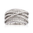 2.00 ct. t.w. Diamond Highway Ring in Sterling Silver