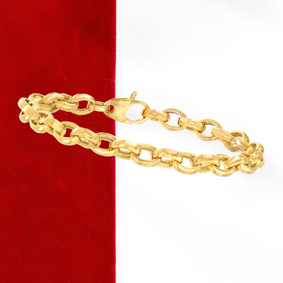 Italian 14kt Yellow Gold Cable-Link Bracelet