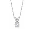 .33 Carat Diamond Solitaire Necklace in 14kt White Gold