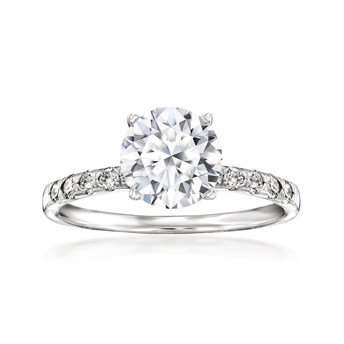 2.30 ct. t.w. Lab-Grown Diamond Engagement Ring in 14kt White Gold