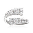 1.00 ct. t.w. Diamond Graduated Bypass Ring in 14kt White Gold