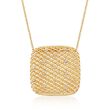 Roberto Coin .13 ct. t.w. Diamond Pendant Necklace in 18kt Two-Tone Gold