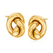 Italian 14kt Yellow Gold Knot Earrings