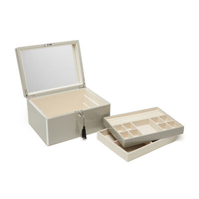 Brouk & Co. &quot;Laurel&quot; Grey Wooden Jewelry Box