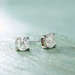 1.20 ct. t.w. Diamond Stud Earrings in 14kt White Gold