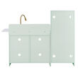 Teamson Kids &quot;Little Chef&quot; Chelsea Modern Play Kitchen in Mint and Gold