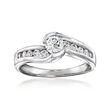 C. 1990 Vintage .65 ct. t.w. Diamond Ring in 14kt White Gold