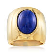 Italian Oval Lapis Ring in 18kt Gold Over Sterling