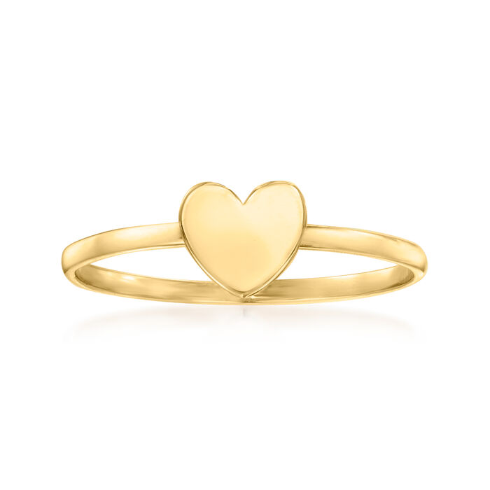 10kt Yellow Gold Heart Ring