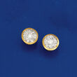 3.00 ct. t.w. Bezel-Set Diamond Stud Earrings in 14kt Yellow Gold