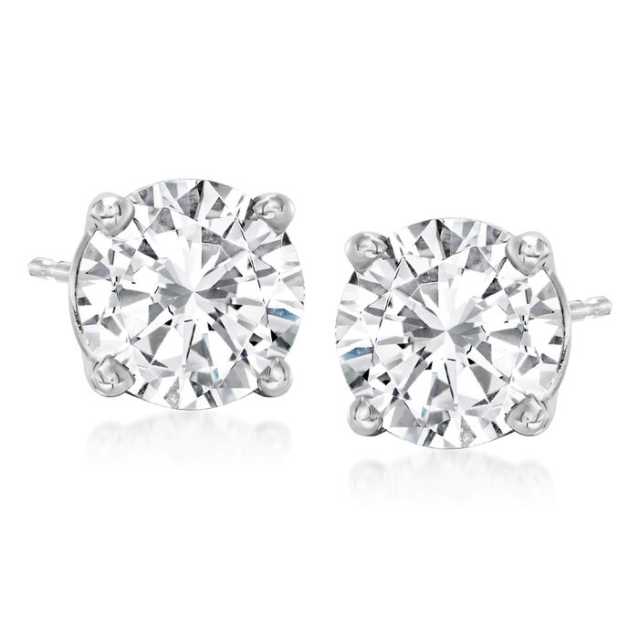 3.00 ct. t.w. Diamond Stud Earrings in Platinum