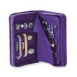 Grape Purple Microsuede Travel Jewelry Case