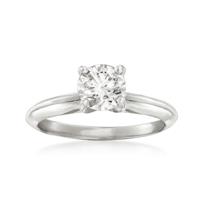 .74 Carat Certified Diamond Solitaire Engagement Ring in 14kt White Gold
