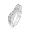 C. 1990 Vintage 1.05 ct. t.w. Pave Diamond Ring in 18kt White Gold