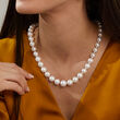 10-13mm Cultured South Sea Pearl Necklace with 14kt Yellow Gold