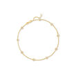 .50 ct. t.w. Diamond Station Anklet in 14kt Yellow Gold