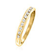 C. 1989 Vintage .30 ct. t.w. Diamond Ring in 14kt Yellow Gold