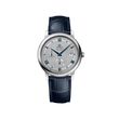 Omega De Ville Prestige Men's 39.5mm Stainless Steel Watch with Blue Leather Strap and Silver Dial