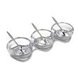 Nambe &quot;Braid&quot; Triple Condiment Set with Spoons