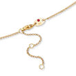 Roberto Coin &quot;Palazzo Ducale&quot; Station Necklace with Diamond Accents in 18kt Yellow Gold