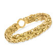 18kt Gold Over Sterling Woven-Link Bracelet