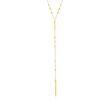Italian 18kt Gold Over Sterling Silver Bead and Bar Y-Necklace