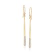 .15 ct. t.w. Diamond Linear Matchstick Earrings in 14kt Yellow Gold